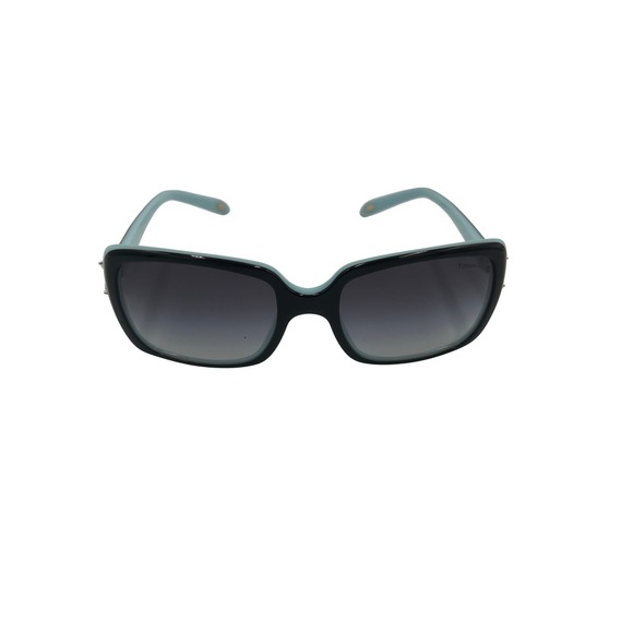 Tiffany & Co. Black and Tiffany Blue Sunglasses with Case and Bag 22T2TK